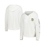 Women's White Pittsburgh Penguins Accord Hacci Long Sleeve Hoodie T-shirt