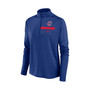 Women's Royal Chicago Cubs Primetime Local Touch Pacer Quarter-Zip Top