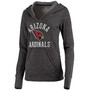 Women's Black Arizona Cardinals Doubleface Slub Pullover Hoodie