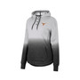 Women's Gray, Black Texas Longhorns Aurelia Dip-Dye Quarter-Snap Pullover Hoodie