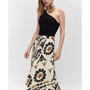 Women's Printed Pleated Skirt