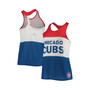 Women's Red, Royal Chicago Cubs Twist Back Tank Top