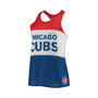Women's Red, Royal Chicago Cubs Twist Back Tank Top