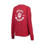 Women's Crimson Indiana Hoosiers Oversized Pocket Long Sleeve T-shirt