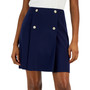 Women's Button Accented Flare Skirt