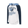 Women's White Memphis Grizzlies MVP Raglan Hoodie Long Sleeve T-shirt