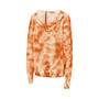 Women's Orange Miami Hurricanes Shavonee Tie-Dye Pullover Hoodie