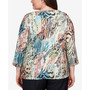Plus Size Classics Abstract Tiger Stripe Top