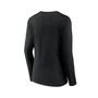 Women's Branded Black Georgia Bulldogs Basic Arch Long Sleeve V-Neck T-shirt