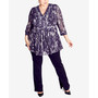 Plus Size Print Tunic Top