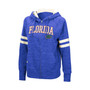 Women's Royal Florida Gators Speckle Fleece Raglan Full-Zip Hoodie