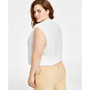 Plus Size Round-Neck Tie-Hem Sleeveless Top