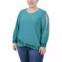 Plus Size Long Sleeve Knit Top