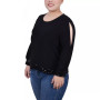 Plus Size Long Sleeve Knit Top