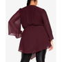 Trendy Plus Size Arya V-neck Top