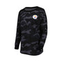 Women's Black Pittsburgh Steelers Camo Long Sleeve T-shirt