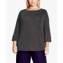 Plus Size Glitz Double Bell Sleeve Top
