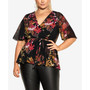Trendy Plus Size V-neck Top