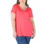 Plus Size V-neck T-shirt Tunic Top