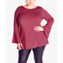 Plus Size Burrow Plain Top