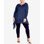 Plus Size Rosey Crush Tunic Top