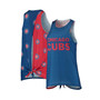 Women's Royal Chicago Cubs Repeat Logo Tie-Back Racerback Tank Top