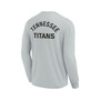 Men's and Women's Gray Tennessee Titans Super Soft Long Sleeve T-shirt