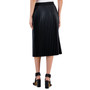 Women's Faux-Leather Pleated Pull-On Skirt