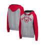 Women's Heathered Gray Maryland Terrapins Contrast Raglan Pullover Hoodie