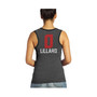 Women's Threads Damian Lillard Black Portland Trail Blazers Name and Number Tri-Blend Tank Top