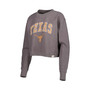Women's Gray Texas Longhorns Classic Campus Corded Timber Sweatshirt