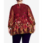 Plus Size Angelina Print Tunic Top