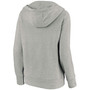 Plus Size Heathered Gray Cleveland Browns Team Victory Script Crossover V-Neck Pullover Hoodie