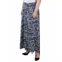 Plus Size Maxi A-Line Skirt with Front Faux Belt