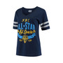 Women's by Alyssa Milano Navy NHL-Logo 2020 All-Star Game Triple Play V-Neck T-shirt