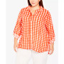 Plus Size Izabel Check Shirt