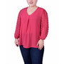 Plus Size V-Neck Blouse