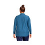 Women's Plus Size Long Sleeve Soft Performance Roll Tab Tunic