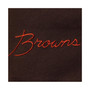 Women's Brown Cleveland Browns Half-Sleeve Mock Neck T-shirt
