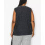 Plus Size Cozy Shell Tank Top with Gunmetal