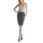 Women's Knee Length Elastic Waist Pencil Skirt