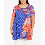 Plus Size Felicity Spliced Tunic Top