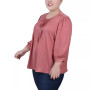 Plus Size Satin Blouse