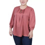 Plus Size Satin Blouse