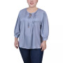 Plus Size Satin Blouse