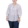 Plus Size Satin Blouse