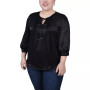 Plus Size Satin Blouse
