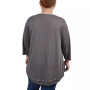 Plus Size 3/4 Sleeve V-Neck Tunic