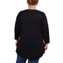 Plus Size 3/4 Sleeve V-Neck Tunic