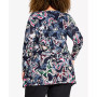 Plus Size Casey Smock Print Tunic Top